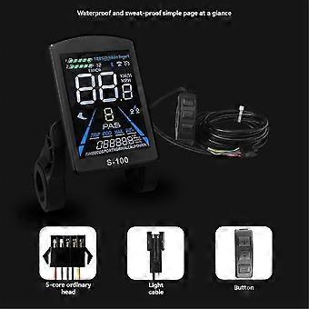 Mountain Bike Lithium-ion Power Conversion Parts S-100 Color Lcd Meter With Tri-mode 26a Controller Set