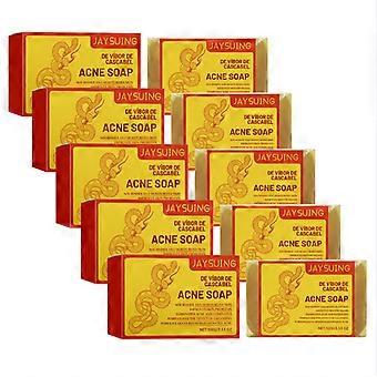1-5 stuks acnezeep, gezichts- en lichaamszeep, verheldert de huid, helpt acne te bestrijden, diep reinigend en verzachtend, talgregulerende badzeep