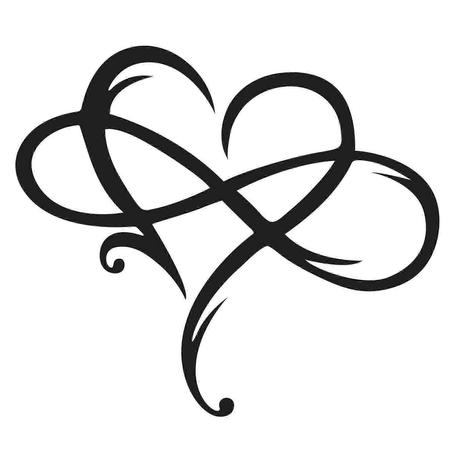 Metal Infinity Heart Wall Art