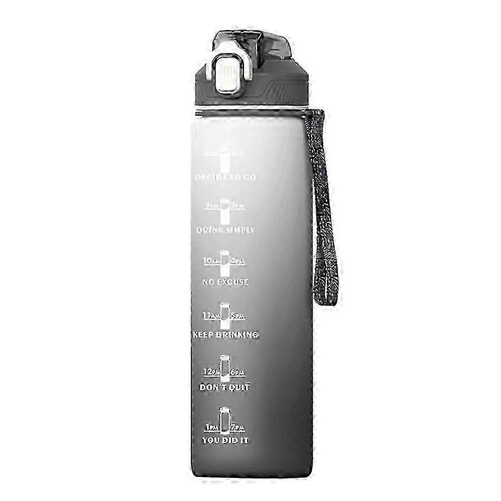 Time-Marker Hydration Bottle With Flip Lid