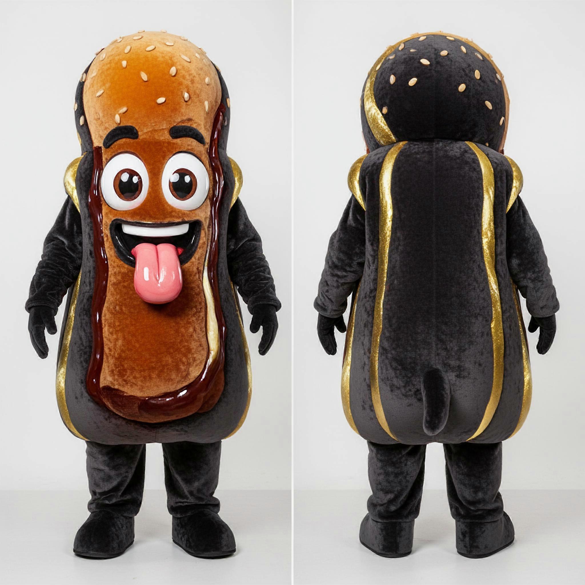MASTICOT Charcoal Velvety Currywurst Mascot