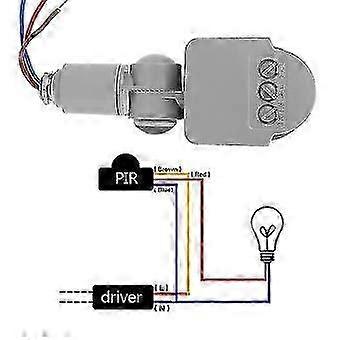 Intelligent Infrared Human Body Motion Sensor Led Light Sensor 85-265v
