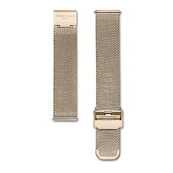 Rosefield boxy Quartz Analog Women Watch with QWSG-Q03 Gold Plated Stainless Steel Bracelet
