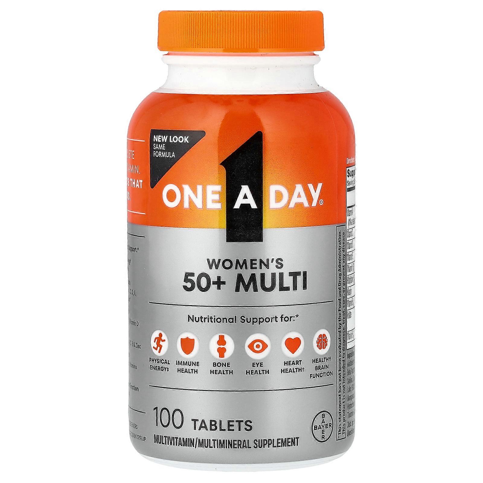 2 x One-A-Day, Women's 50+ Multi, 100 Tablets