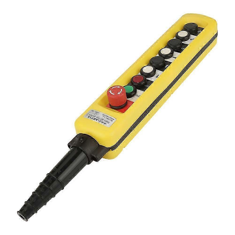 Crane Chain Hoist Push Button Switch Lifting Pendant Controller with Emergency Stop