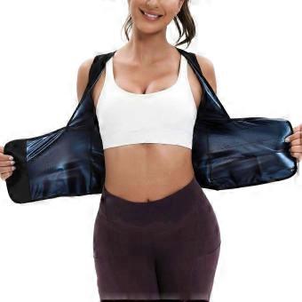 Women Sauna Sweat Vest Long Sleeve Waist Trainer Body Shaper Workout Fajas Corset mm