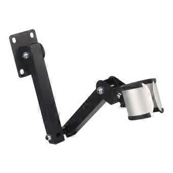 Hair Dryer Holder Wall Mounted Aluminum Organizer for Bathroom Blow Dryer Drillless Space Saving Design