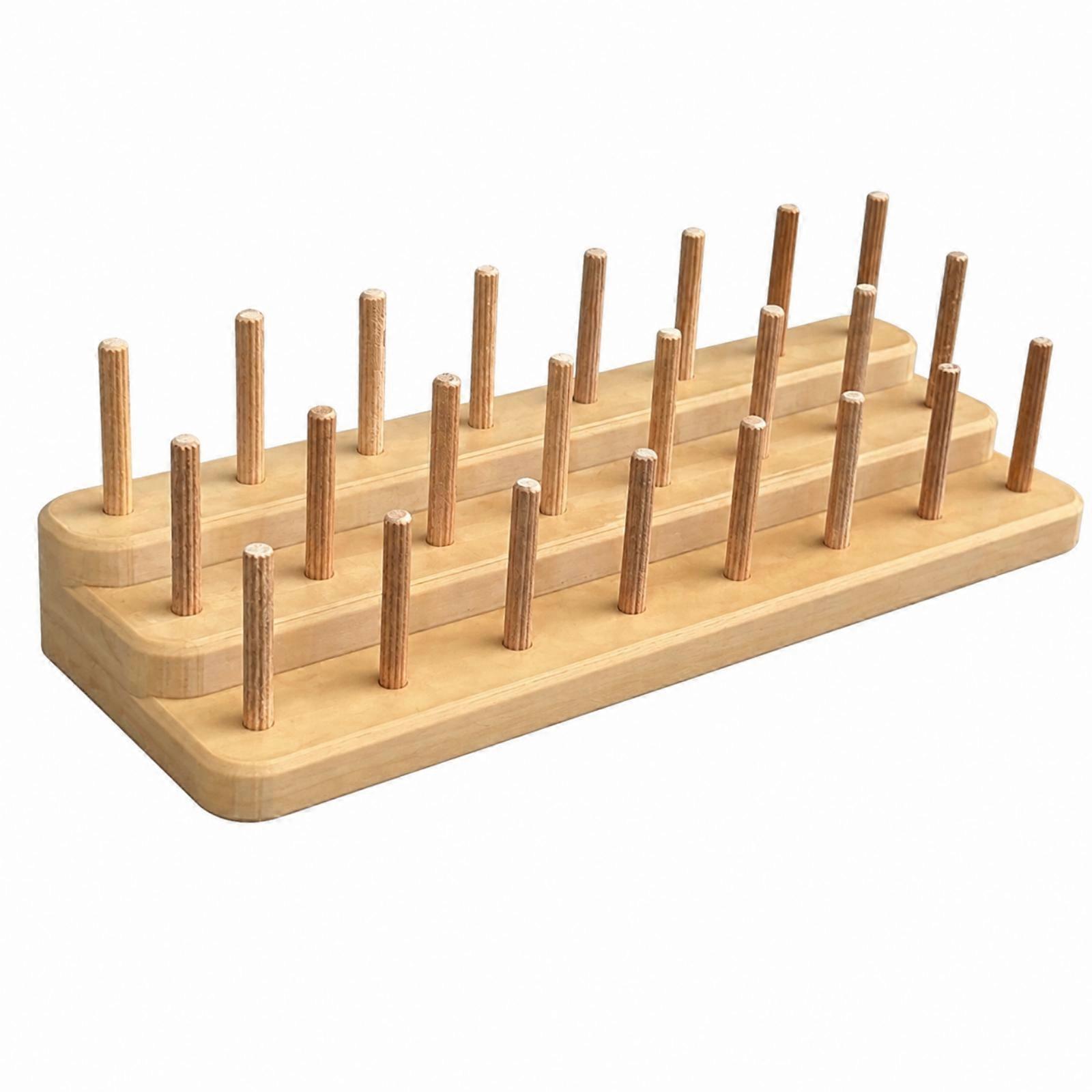 Fly-Tying Thread Rack Space-Saving Tiered Thread Storage Rack Sturdy