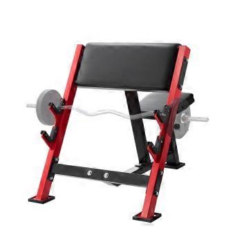 Preacher Curl-bänk, justerbar sits, kapacitet på 310 kg