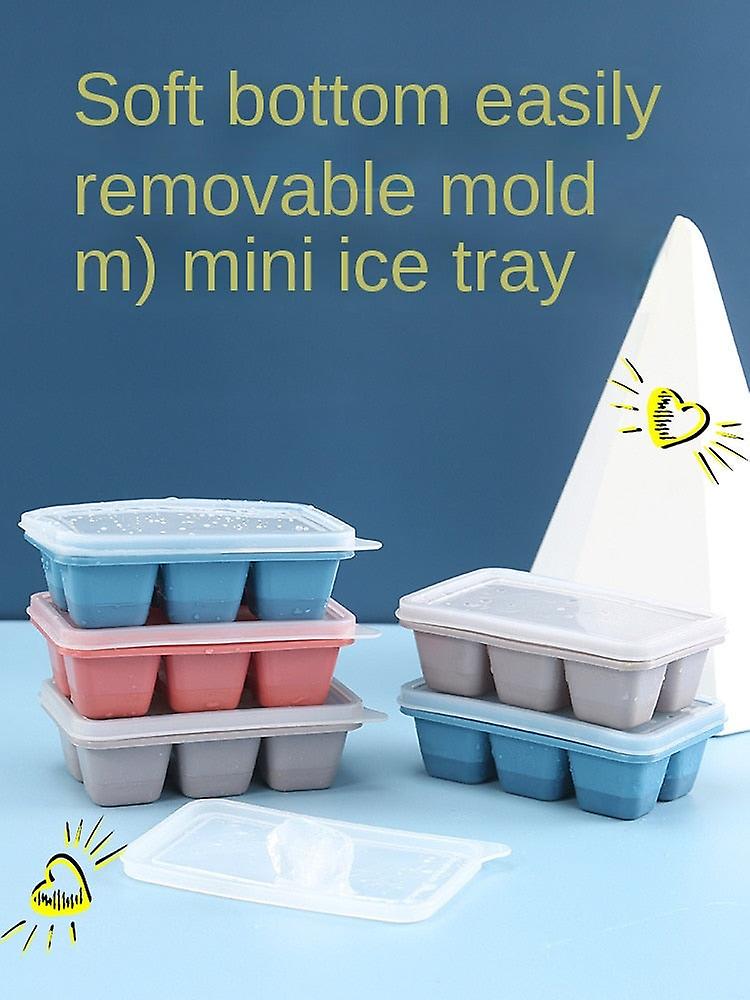 Ice Cube Trays Moids Frozen Storage Containers For Chocolate Cold Drinks Simple Solid Color Silicone