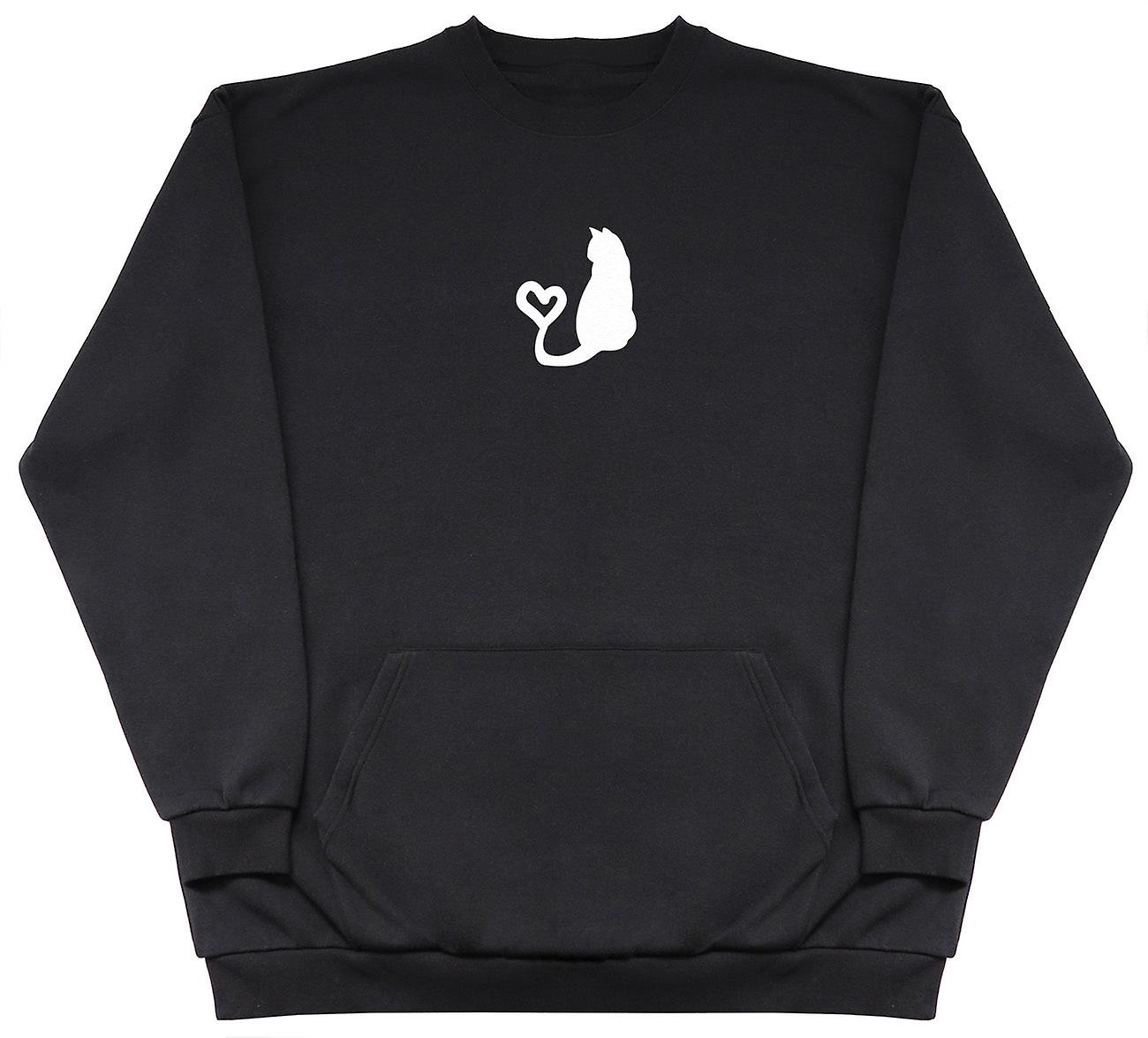Cat Heart Tail - Huge Oversized Hoodless Hoodie