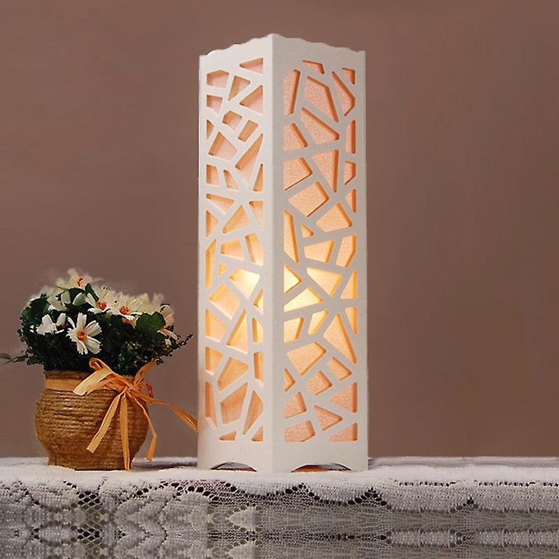 Night Light Table Lamp Hollow Modern Portable Durable for Study Bedroom Bedside