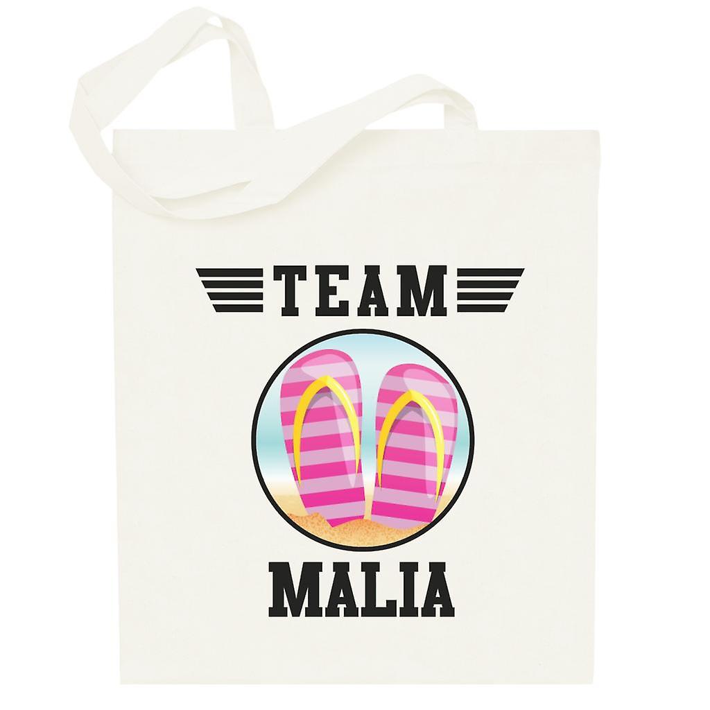 Team Malia Flip Flops Totebag
