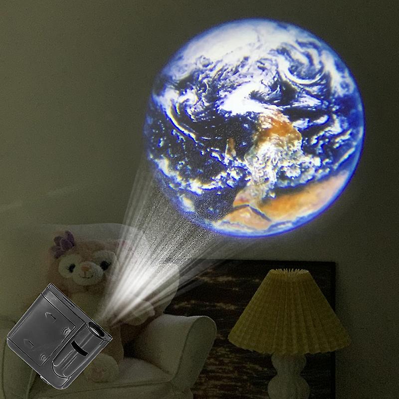 Moon Galaxy Projection Lamp Creative Atmosphere Night Light Lamp 16 Cards Sheets