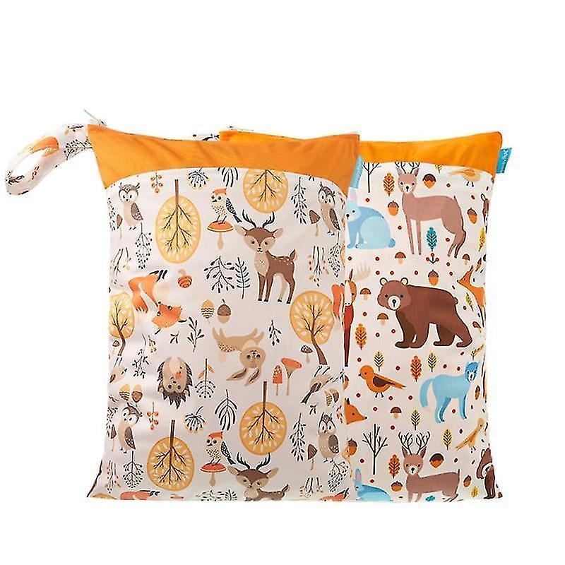 ES001 FSD07 Waterproof Washable Baby Diaper Cloth Bag dry Wet Separation