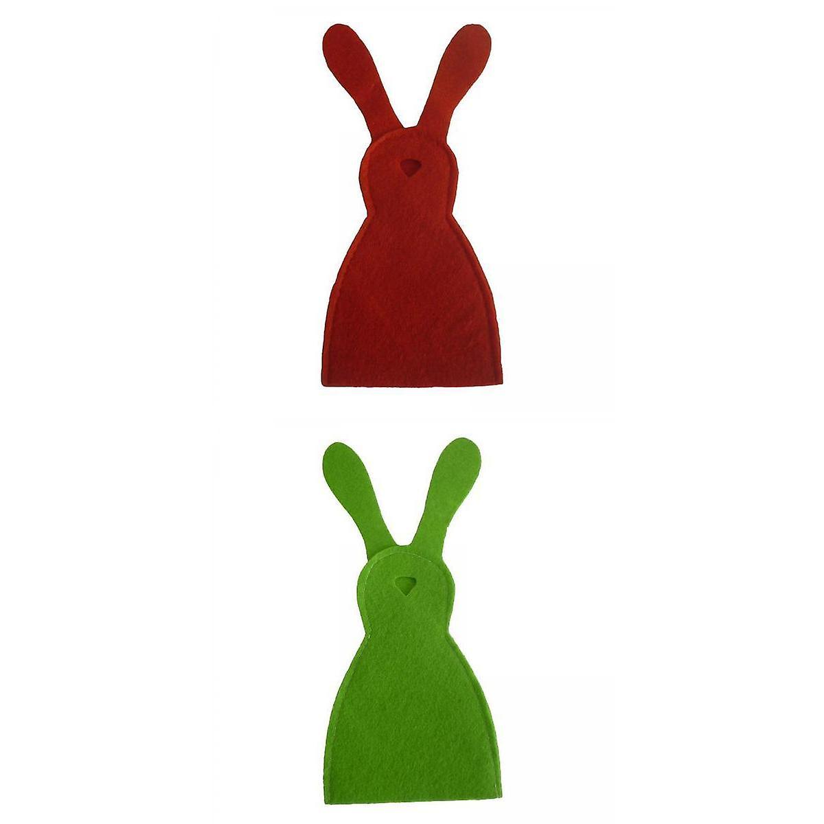 2 PCS Rabbit Easter Eggs Cover Holder for Children Easter Decorations Easter