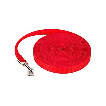 Dog Training Leash (10m Red) Long Hands Free Nylon Strap for Dogs Cats Pet Walking Lashing Jogging