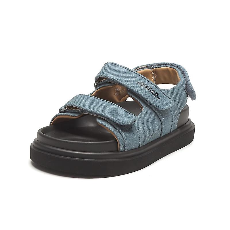 Tyksålede sandaler med åben tå