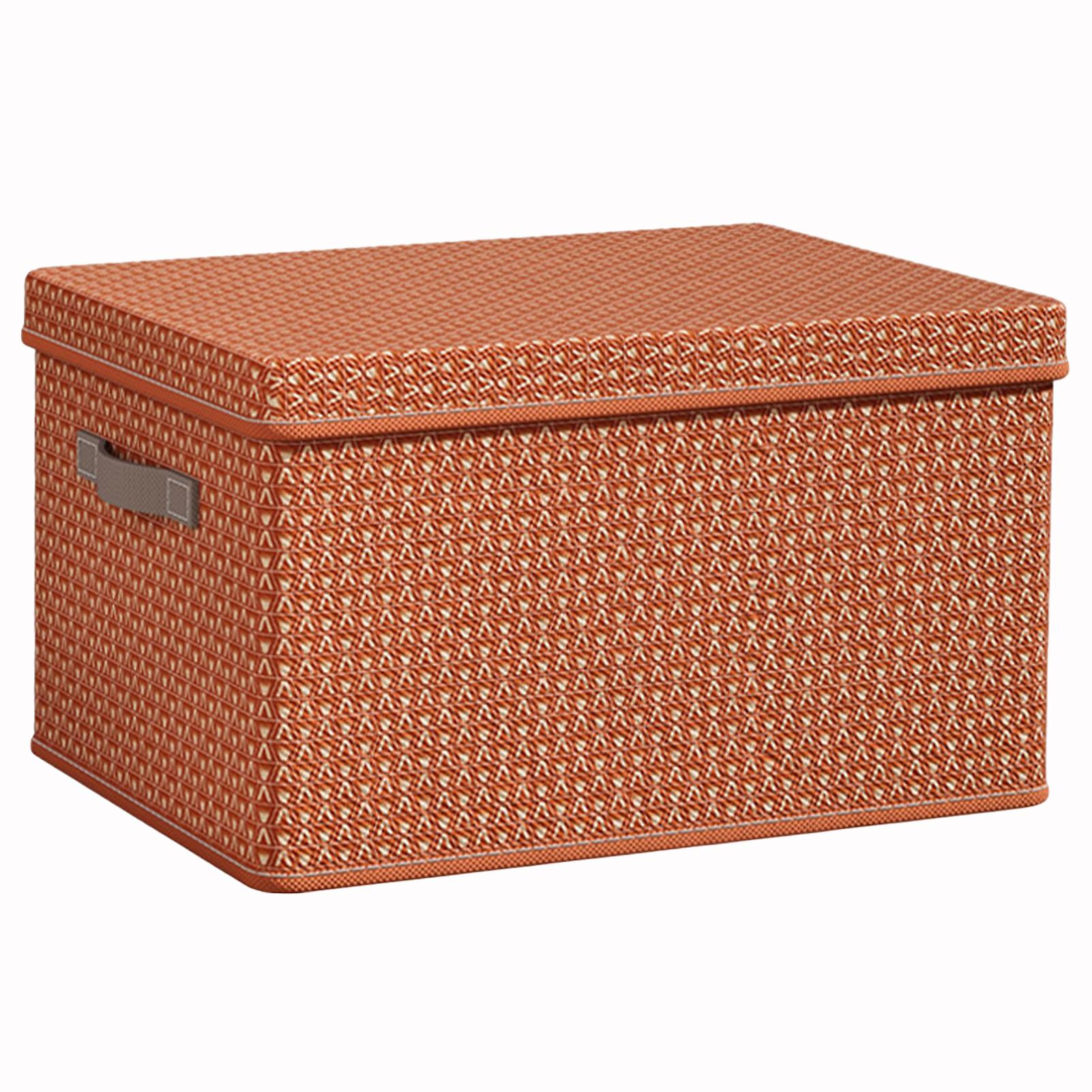 Foldable Fabric Storage Baskets With Handles Organizing Boxes