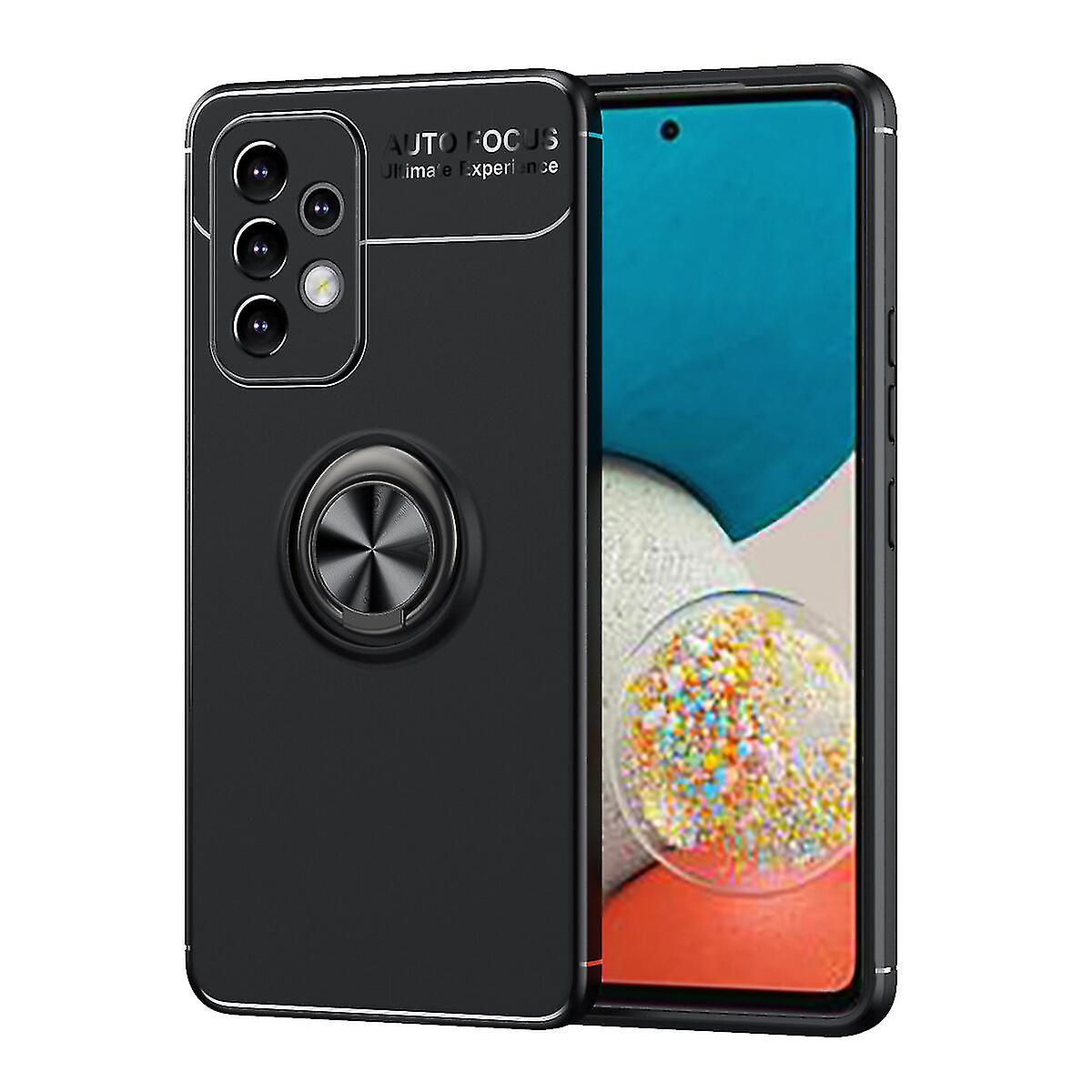 Shockproof Soft Gel Case For Samsung A53 5g - Metal Ring Stand, High Quality, Scratch-resistant, Non-slip, Dustproof, Full Protection