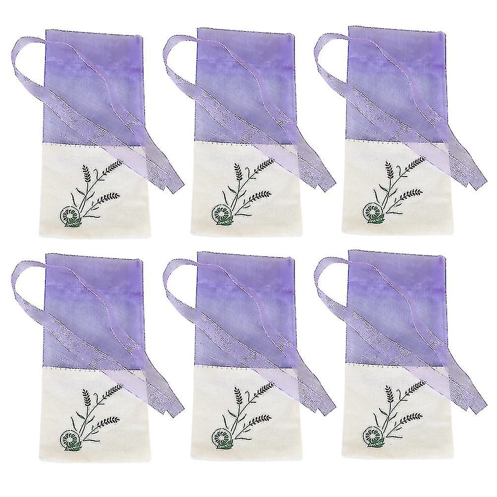 6 stk lavendel duftende poser bomull pose poser lavendel veske poser lavendel pose pose