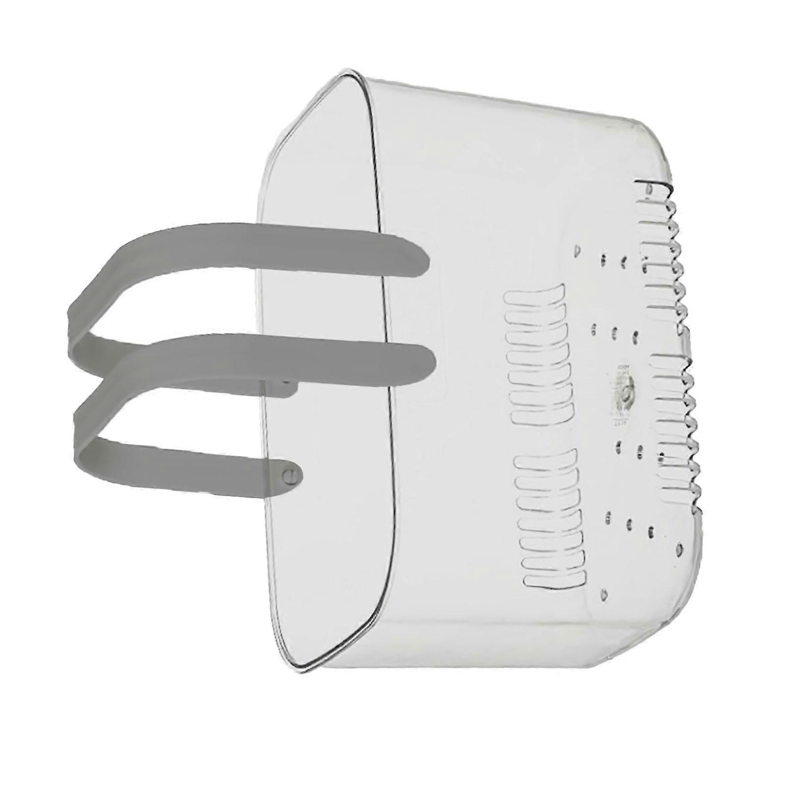 Clear Hand Basket Comfortable Handle Ventilation Holes Easy Access Versatile Fruit Storage Basket for Camping Grey 