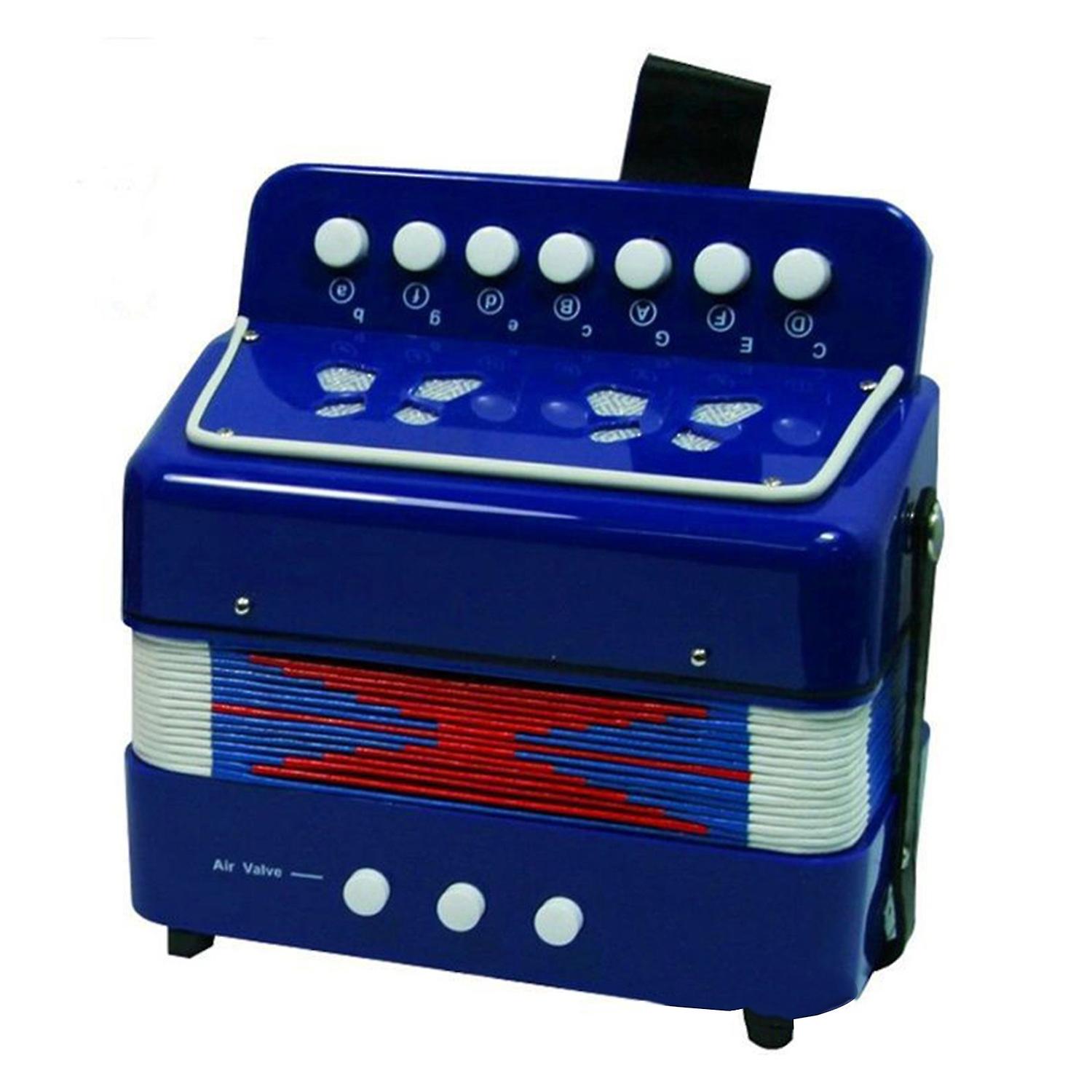 Accordion Instrument 7 Keys 2 Bass Small Accordion Educational Musical Instrument Christmas Gift Cho
