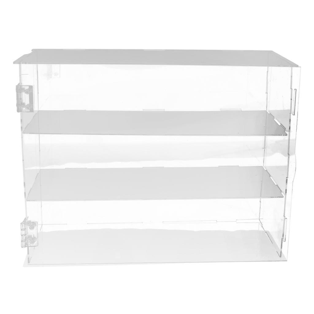 Acrylic Model Display Box Action Figure Dustproof 3-tier Case 28x12x36cm