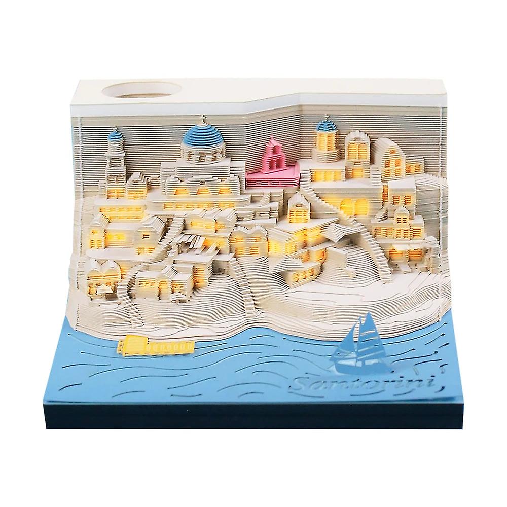 Omoshiroi Block 3d Memo Pads Neuheit Famious Film Building Magic Castle Notizen Block Neujahr Weihnachten Geburtstag Geschenk