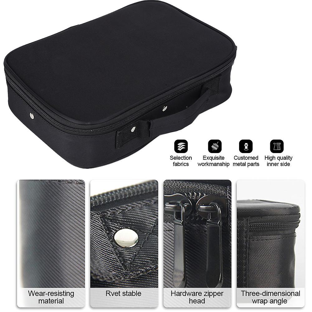 Portable Multi-Functional Barber Scissors Bag 29x20cm Black