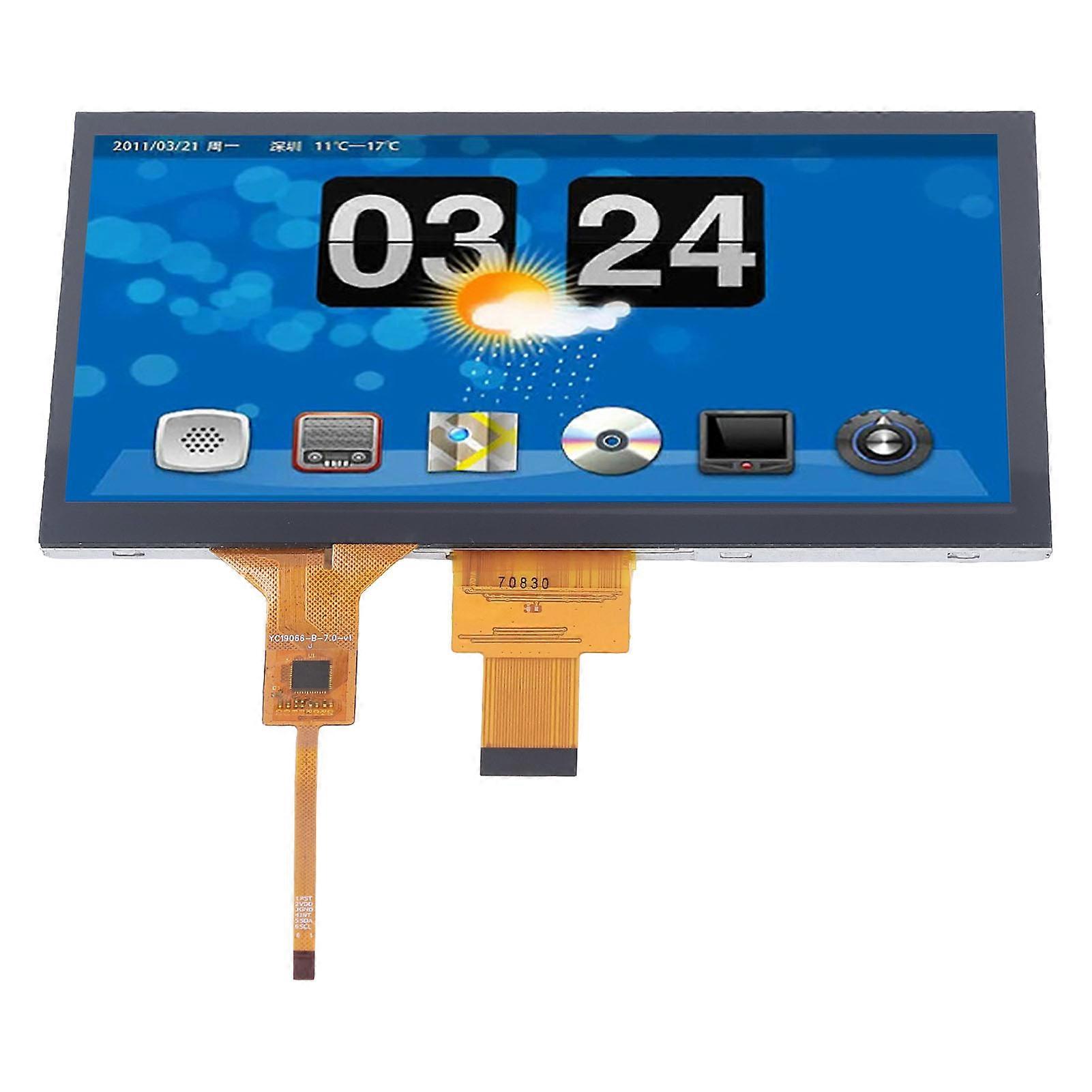 7 Inch LCD Screen Capacitive Touch Screen IPS Industrial Display Panel with IIC USB Interfaces A-B
