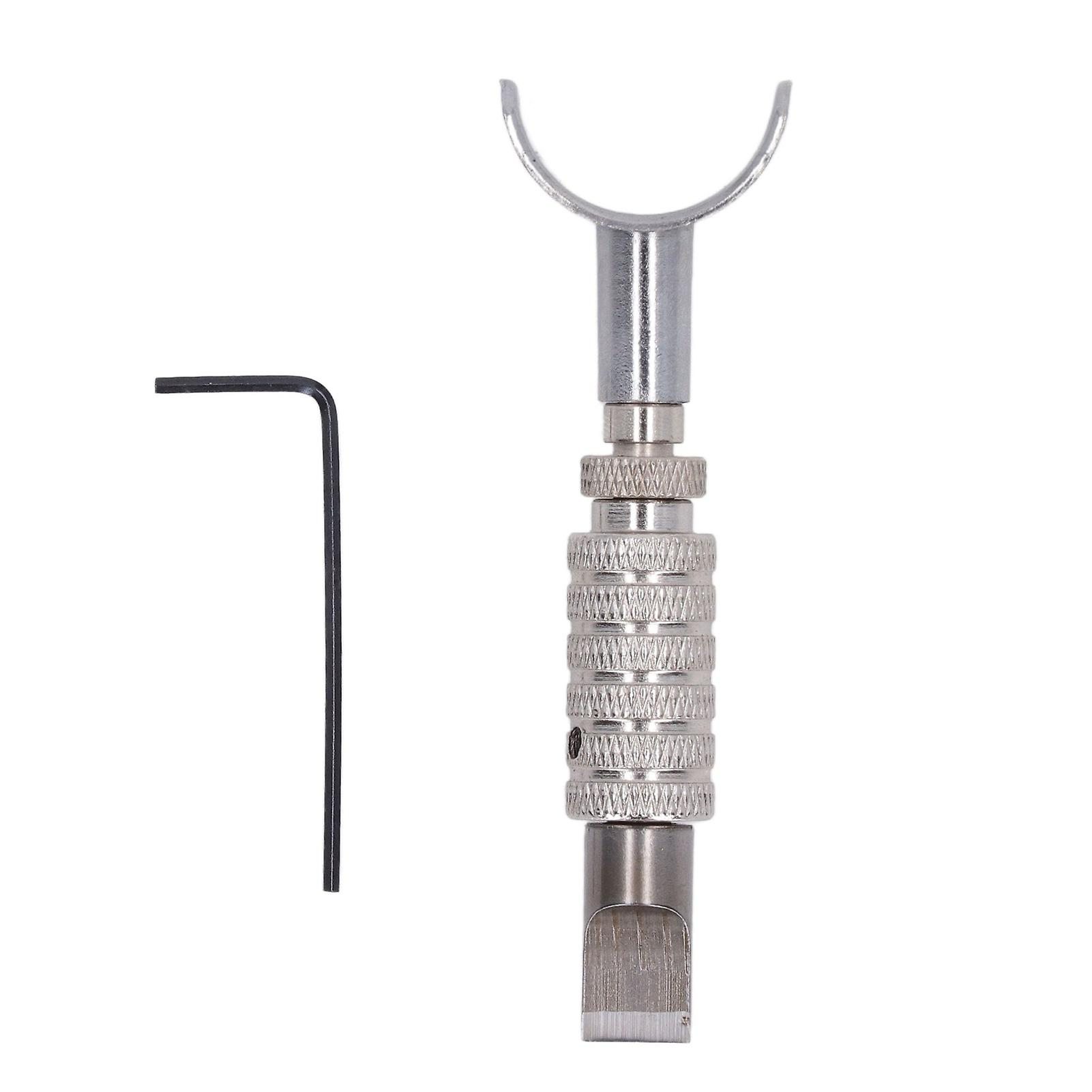 Couteau pivotant en cuir, manche flexible, solide, durable, en métal, détachable, pour le travail du cuir et le bricolage