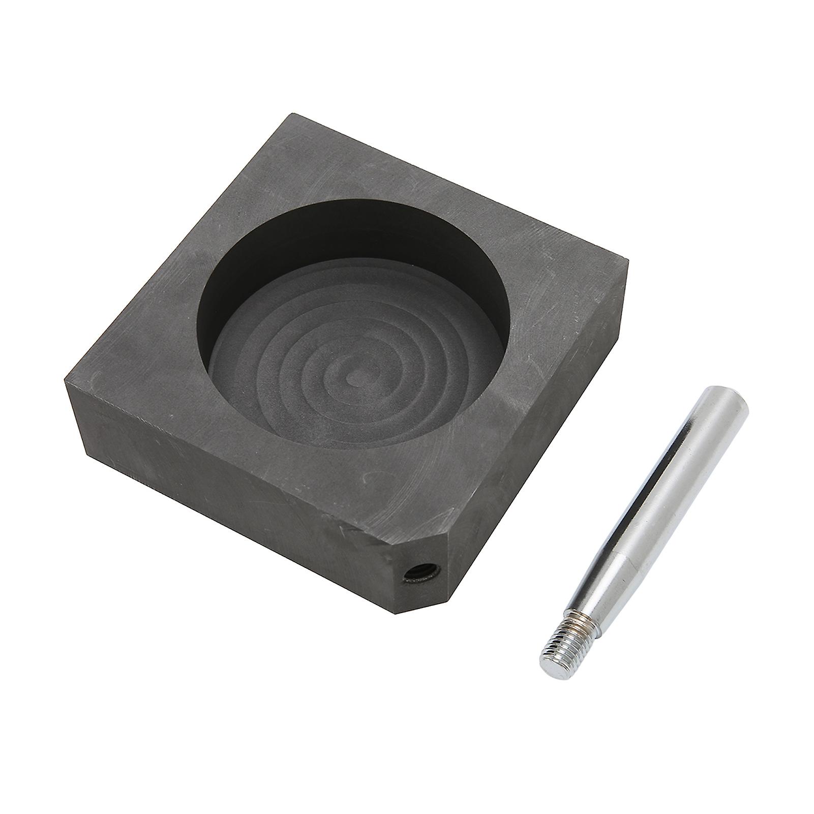 Graphite mold, good thermal conductivity, corrosion resistance, inner round graphite ingot mold with handle