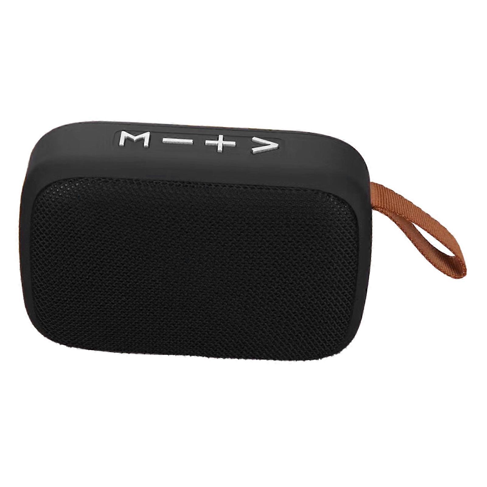Mini Bluetooth Speaker Stereo Subwoofer Support Memory Card Portable Wireless Speaker with Hand Strap Black