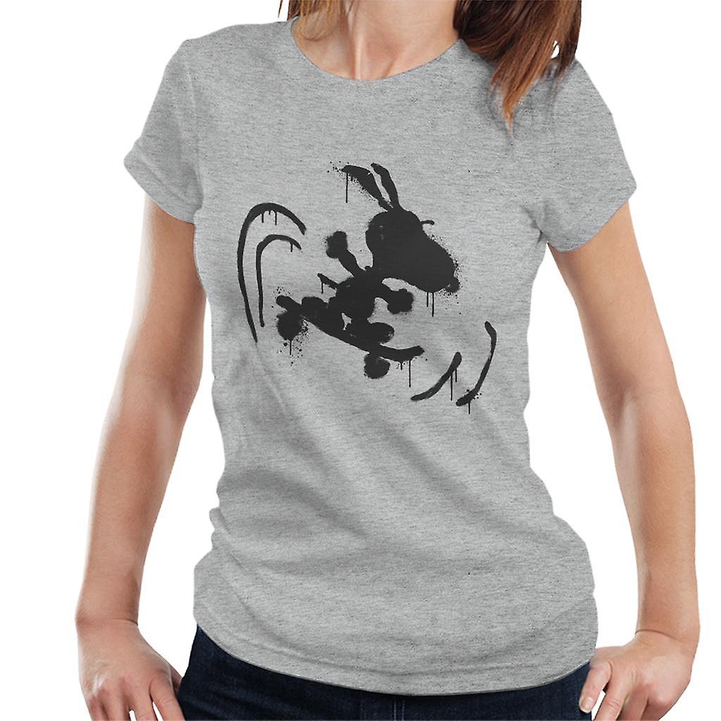 Peanuts Skateboard Snoopy Graffiti Women's T-Shirt