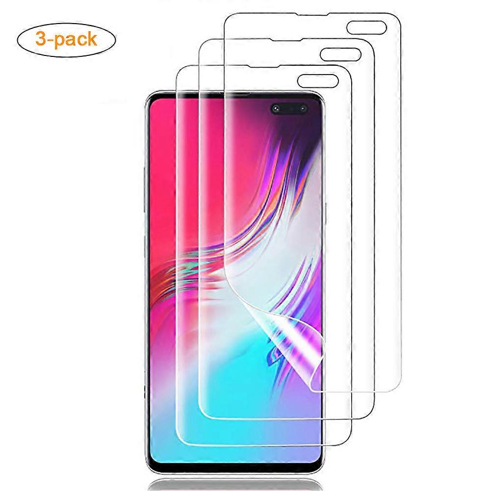 Screen Protector for Samsung Galaxy S10 5G Full Coverage Edge to Edge Bubble Free Soft Protective Film