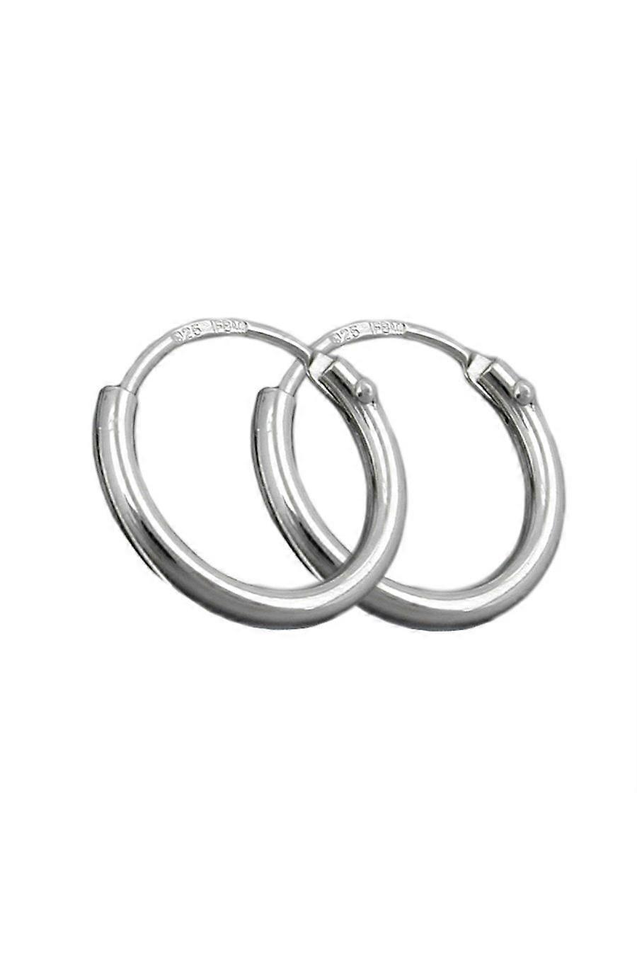 Hoop Earrings Plain & Thin Silver 925 - Gl90021