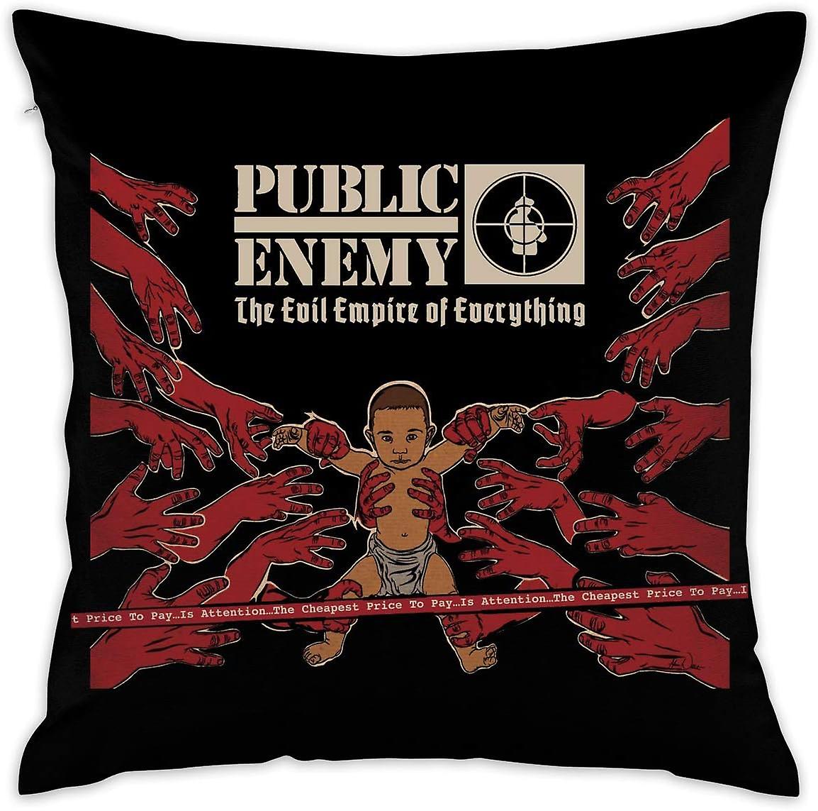 パブリックエネミーすべての悪の帝国装飾的な読書枕カバーケース枕カバーケース枕カバー(45cmx45cm)