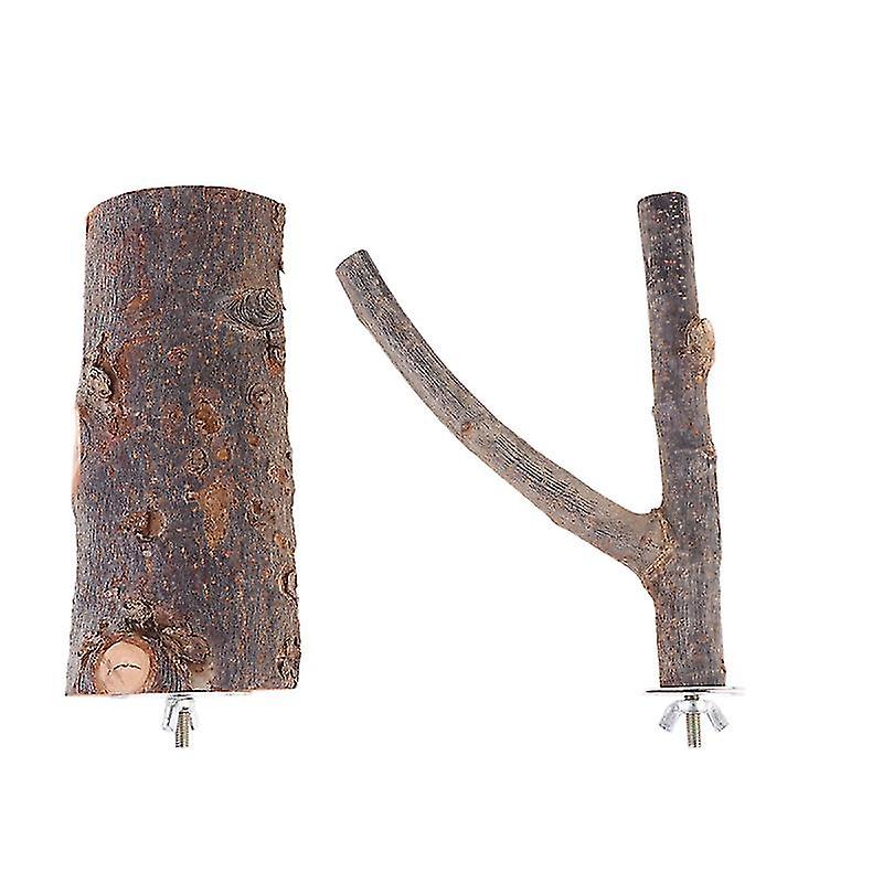 2pcs Parrot Wood Fork