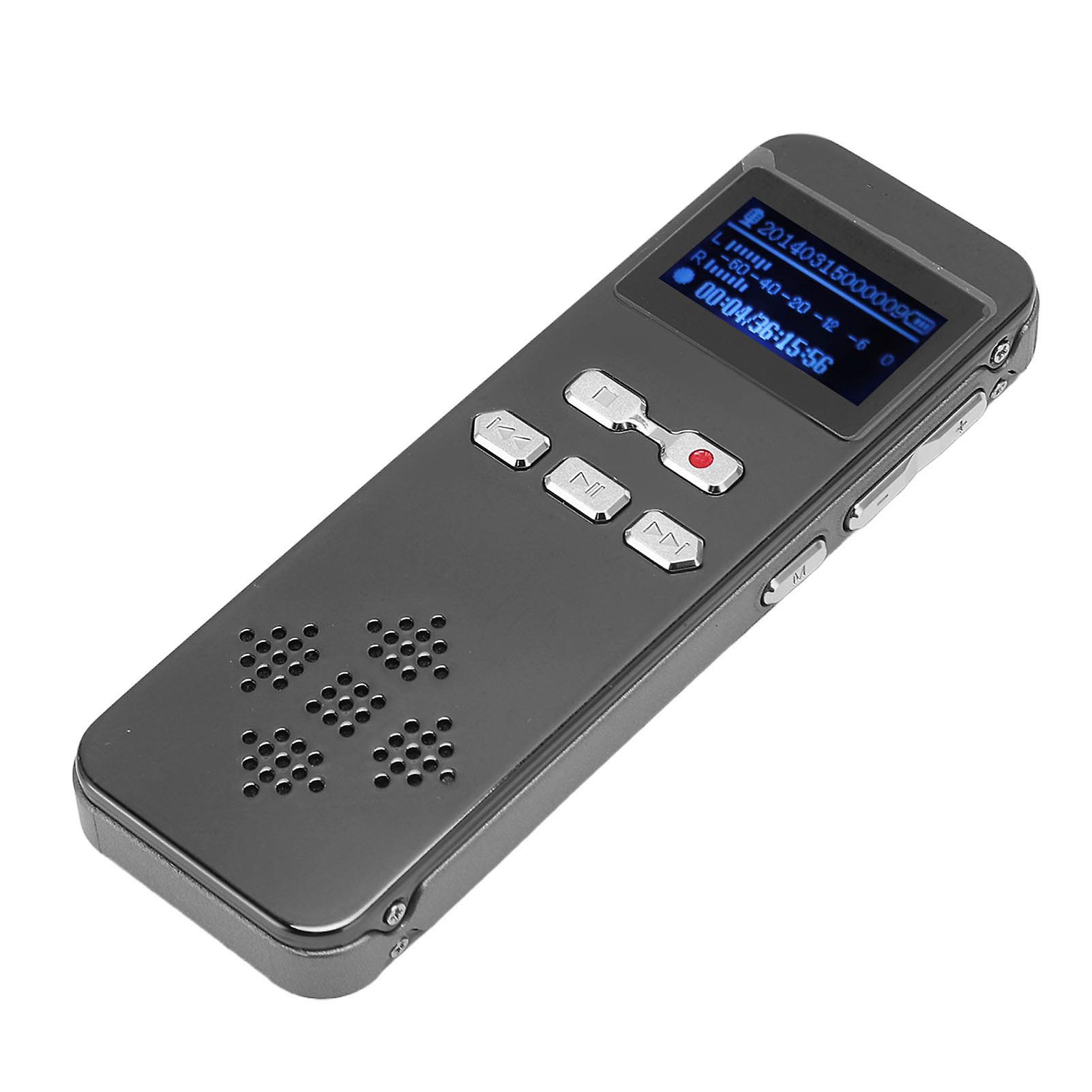 Digital Voice Recorder Dual Mic Stereo Sound Professional Noise Reduction Password Function MP3 Recorder for Lecture Interview 4G