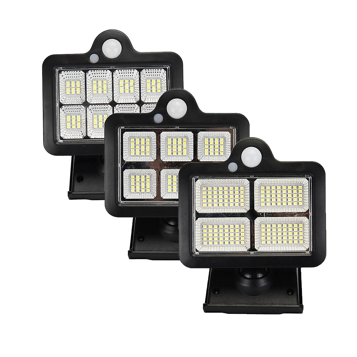96/120/160 Led Solar Motion Sensor Lights Security Wall Lamp Floodlight Remote Control