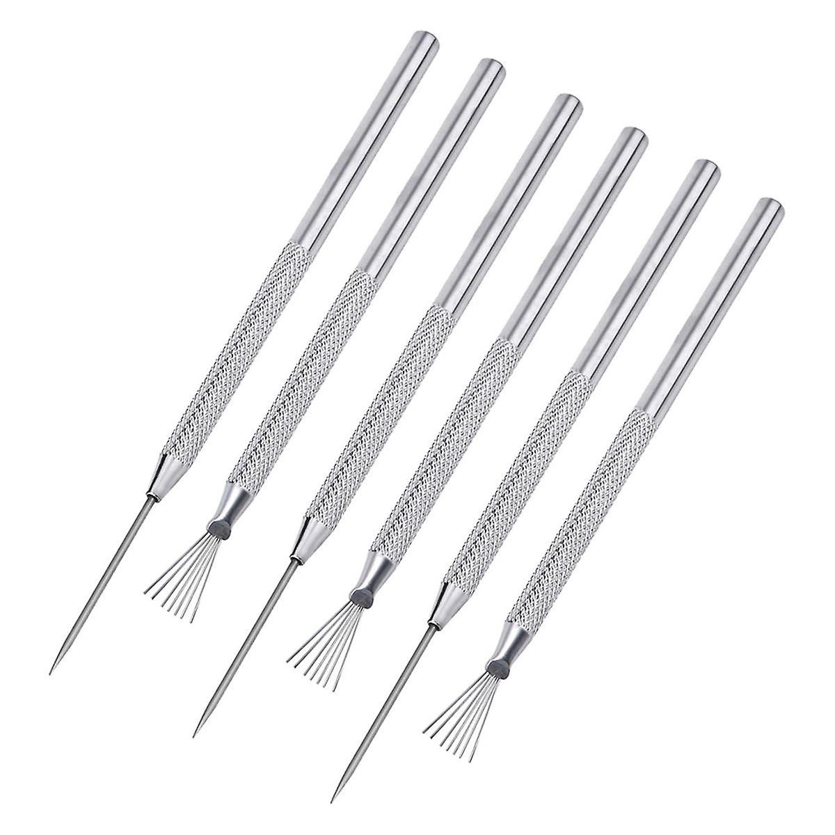Clay Tools, 6Pcs Clay Sculpting Ceramic Detail Tools Wire Texture Tools Clay Carving Modeling Kit