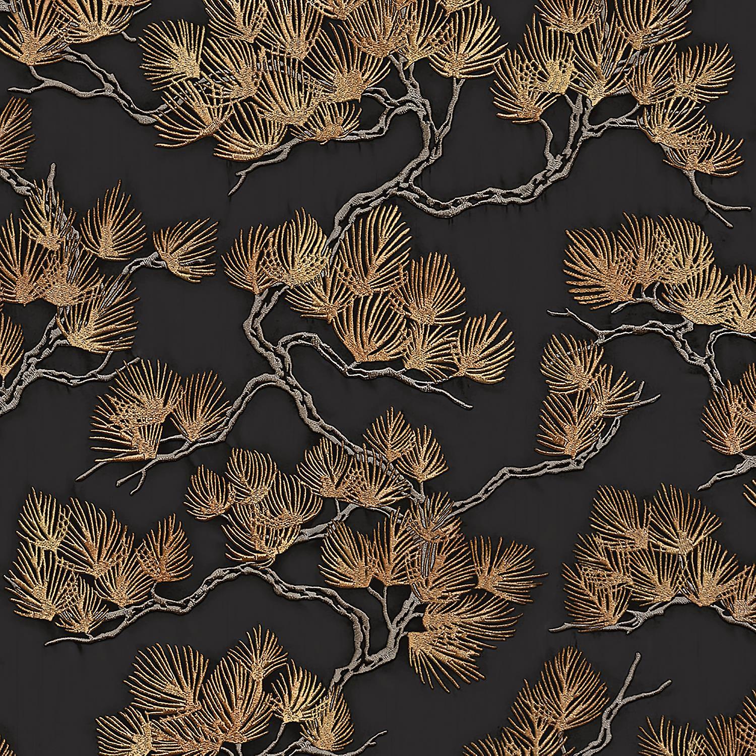 Design ID Black Bronze Tree Wallpaper