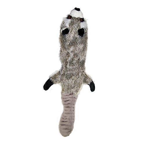 Skinneeez Forest 系列狗玩具浣熊,灰色,各 1 个/普通