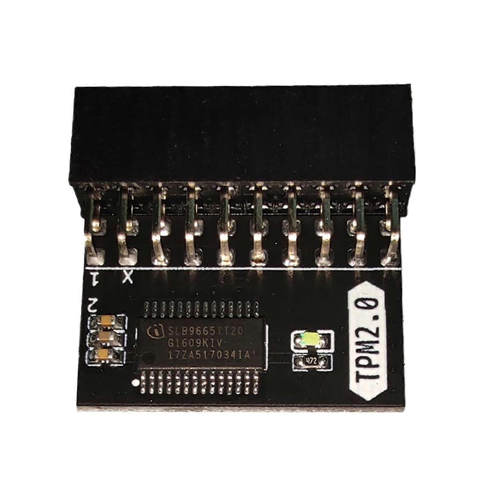 Pour Tpm-l R2.0/gigabyte Gc-tpm 2.0 Module de plateforme de confiance compatible 20 broches