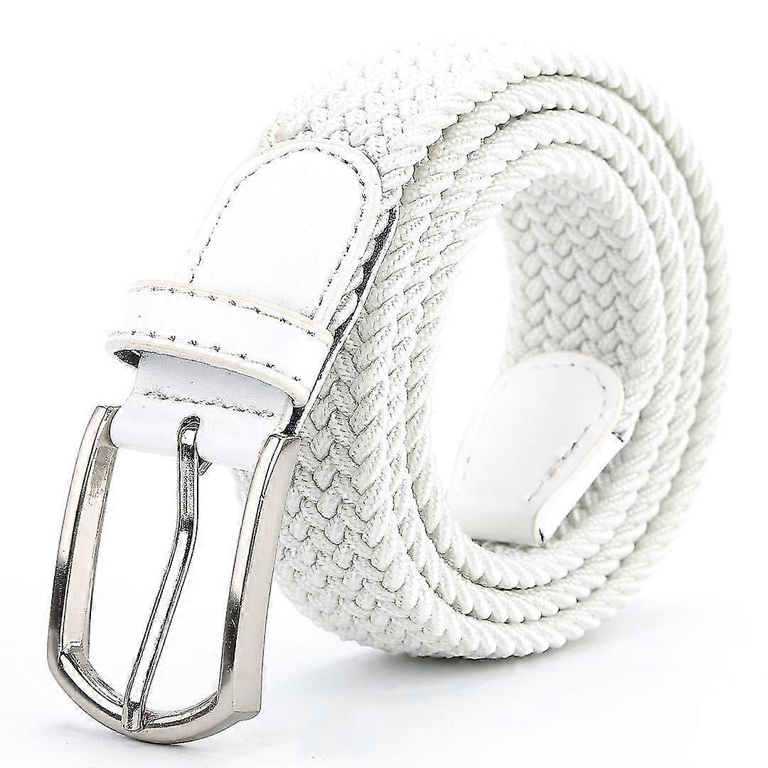 Men Ladies Woven Braided Regular Stretch Casual Belts