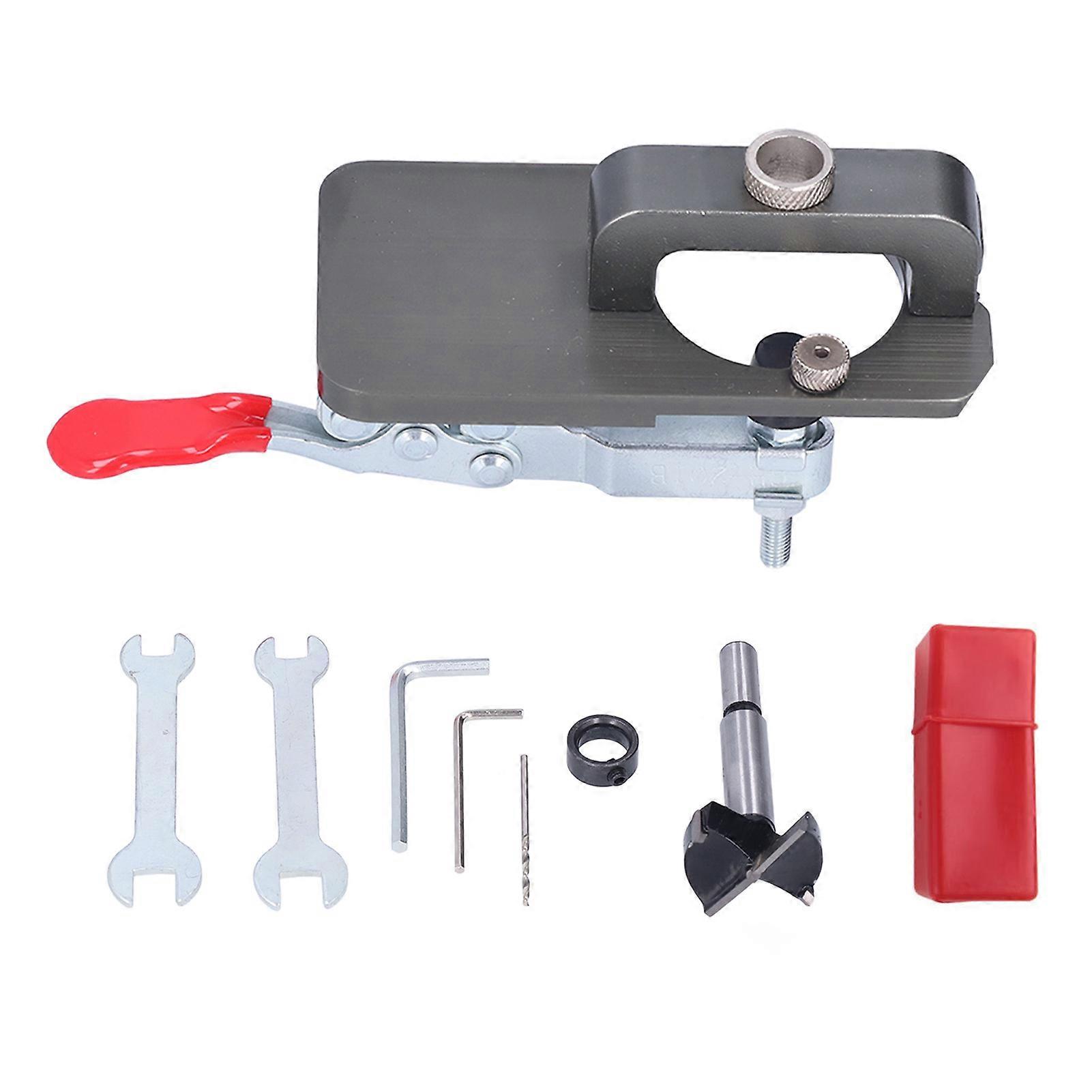 Hinge Hole Opener 35mm High Strength Drilling Door Locator Woodworking Puncher Tools Kit NO.2015
