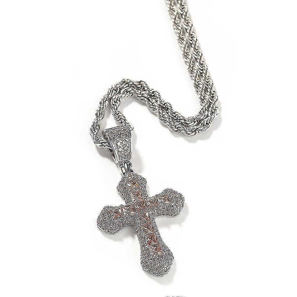 Zircone Cross Collier à la mode et polyvalent Chaîne de pull