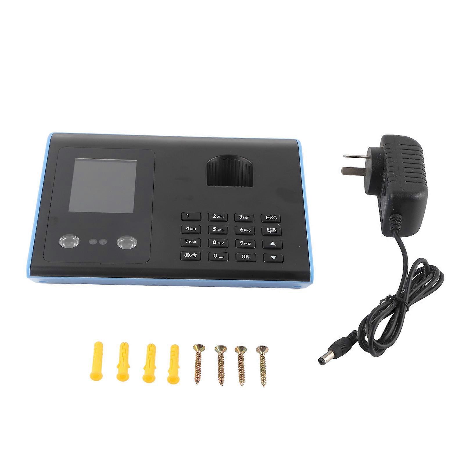 Intelligent Attendance Machine Face Fingerprint Recognition Password Time Clock (eu Plug)