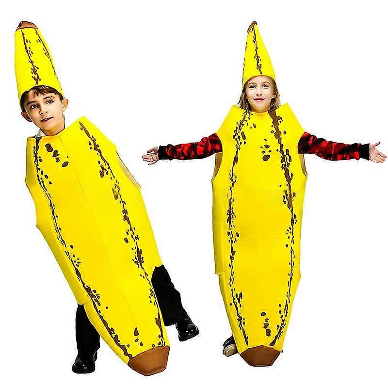 Bananenkostüm Für Erwachsene - Lustiges Fruchtkostüm Für Karneval & Halloween, Einheitsgröße 150-175 Cm